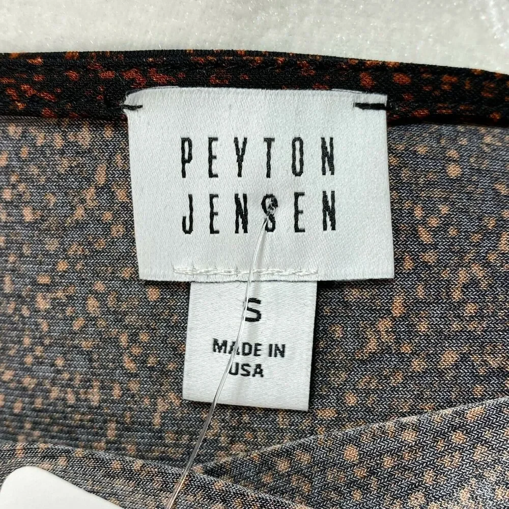 PEYTON JENSEN for EVEREVE | sz S Women's Mottled Animal Carli Drape Neck Dress - Picture 5 of 6